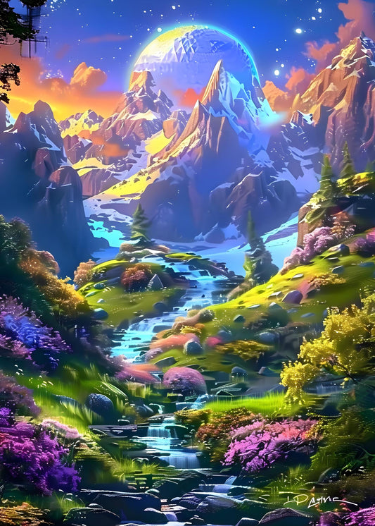 Ethereal Peaks Poster