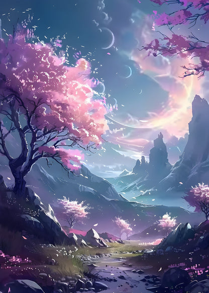 Celestia Falls Poster