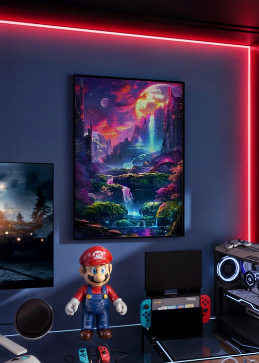 Lunar Cascade Poster