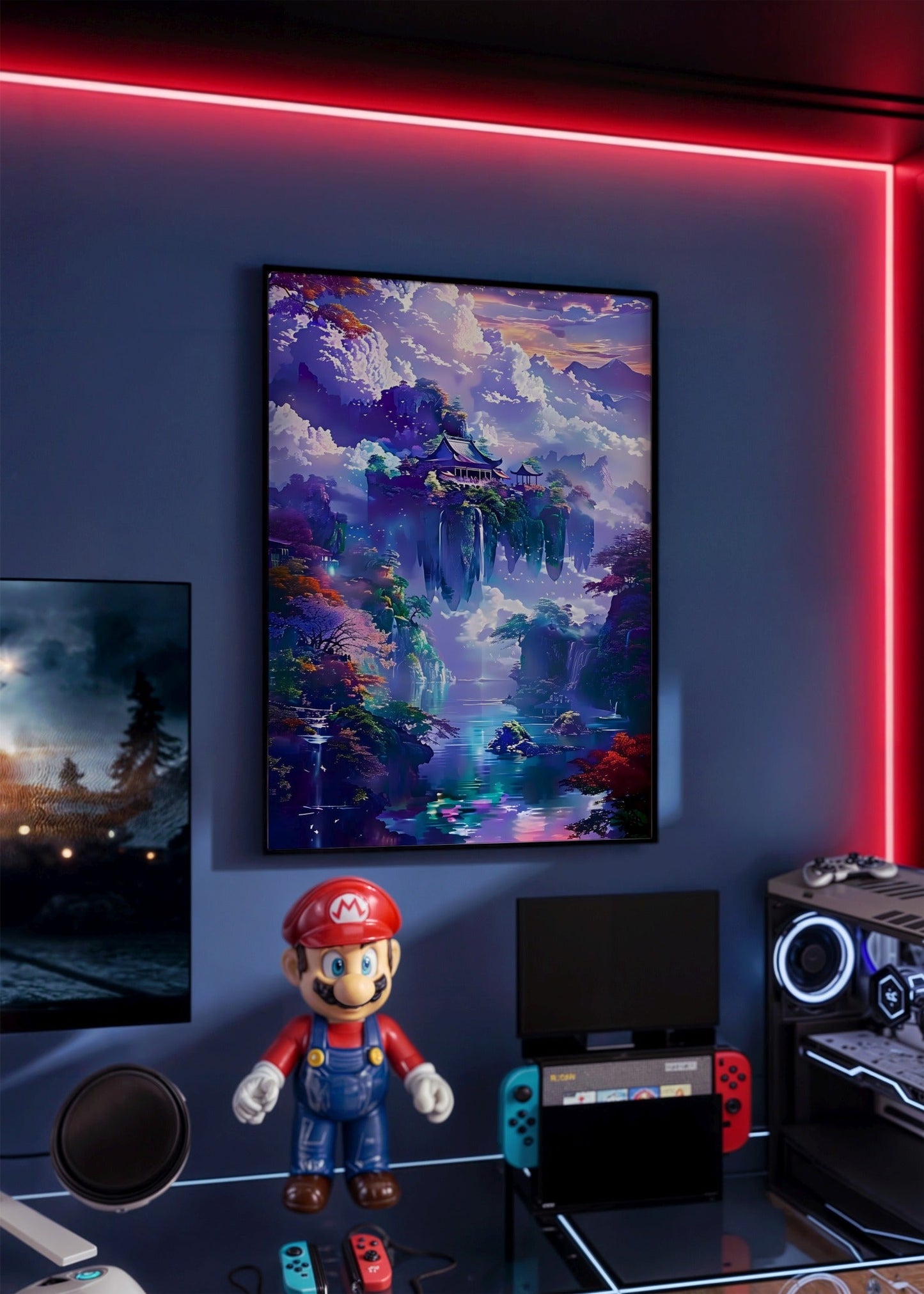 Floating Lotus Haven Poster