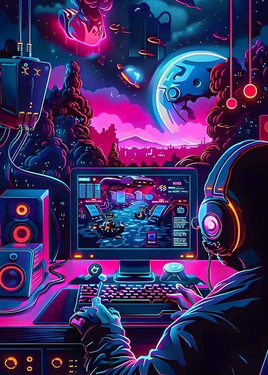 Cosmic Gamer Poster