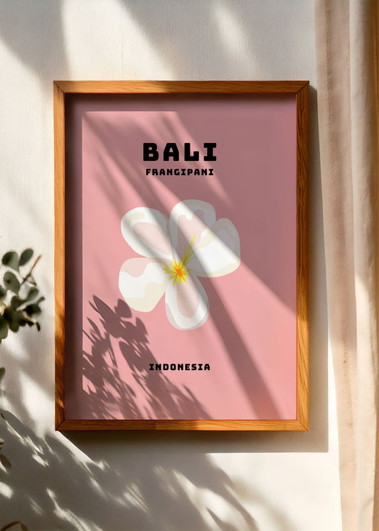 Bali Frangipani – Indonesia Poster