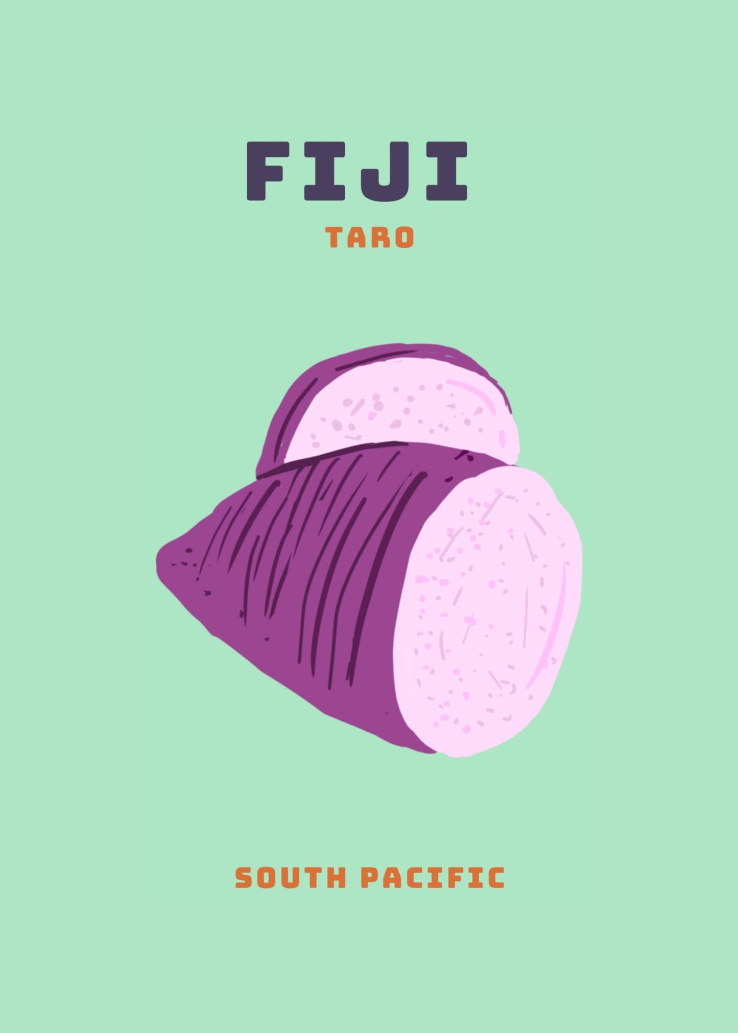 Fiji Taro – South Pacific Poster