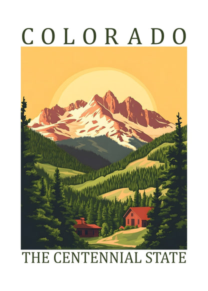 Colorado – The Centennial State Poster