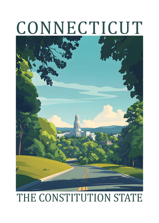 Connecticut – The Constitution State Poster