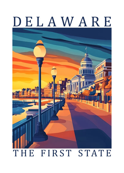 Delaware – The First State Poster