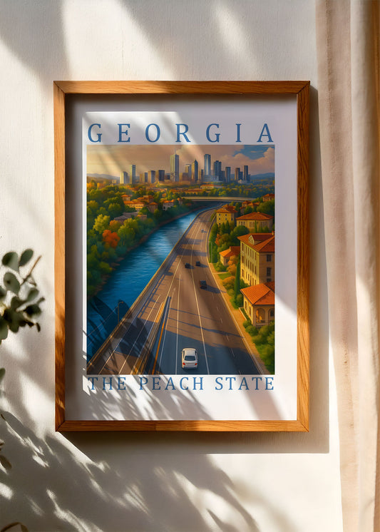 Georgia – The Peach State Poster