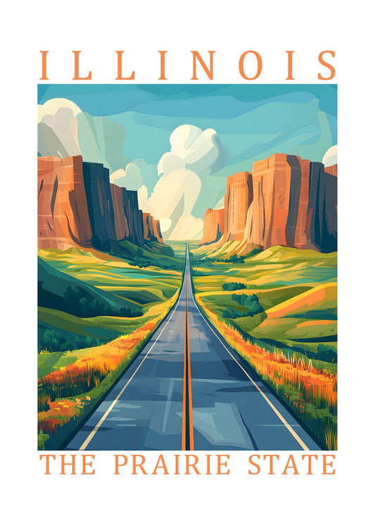 Illinois – The Prairie State Poster