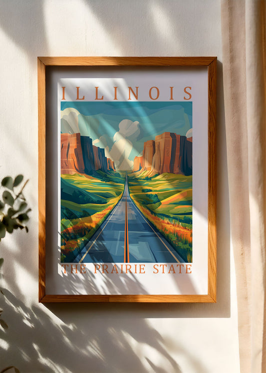 Illinois – The Prairie State Poster