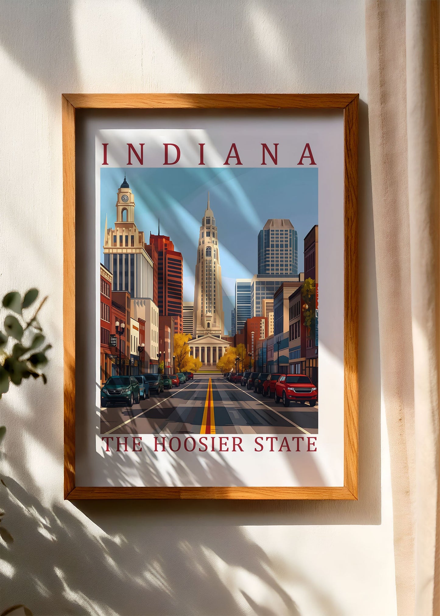 Indiana – The Hoosier State Poster