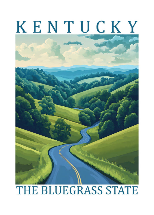 Kentucky – The Bluegrass State Poster