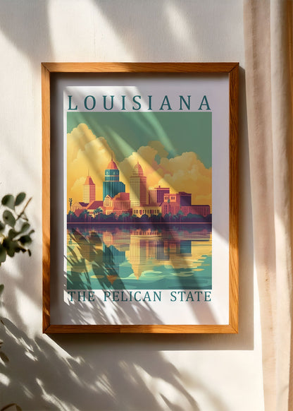 Louisiana – The Pelican State Poster