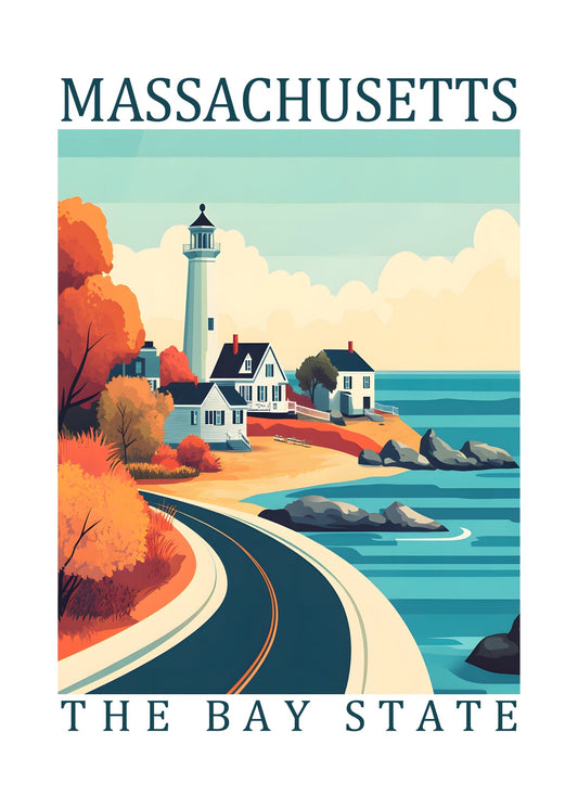 Massachusetts – The Bay State Poster