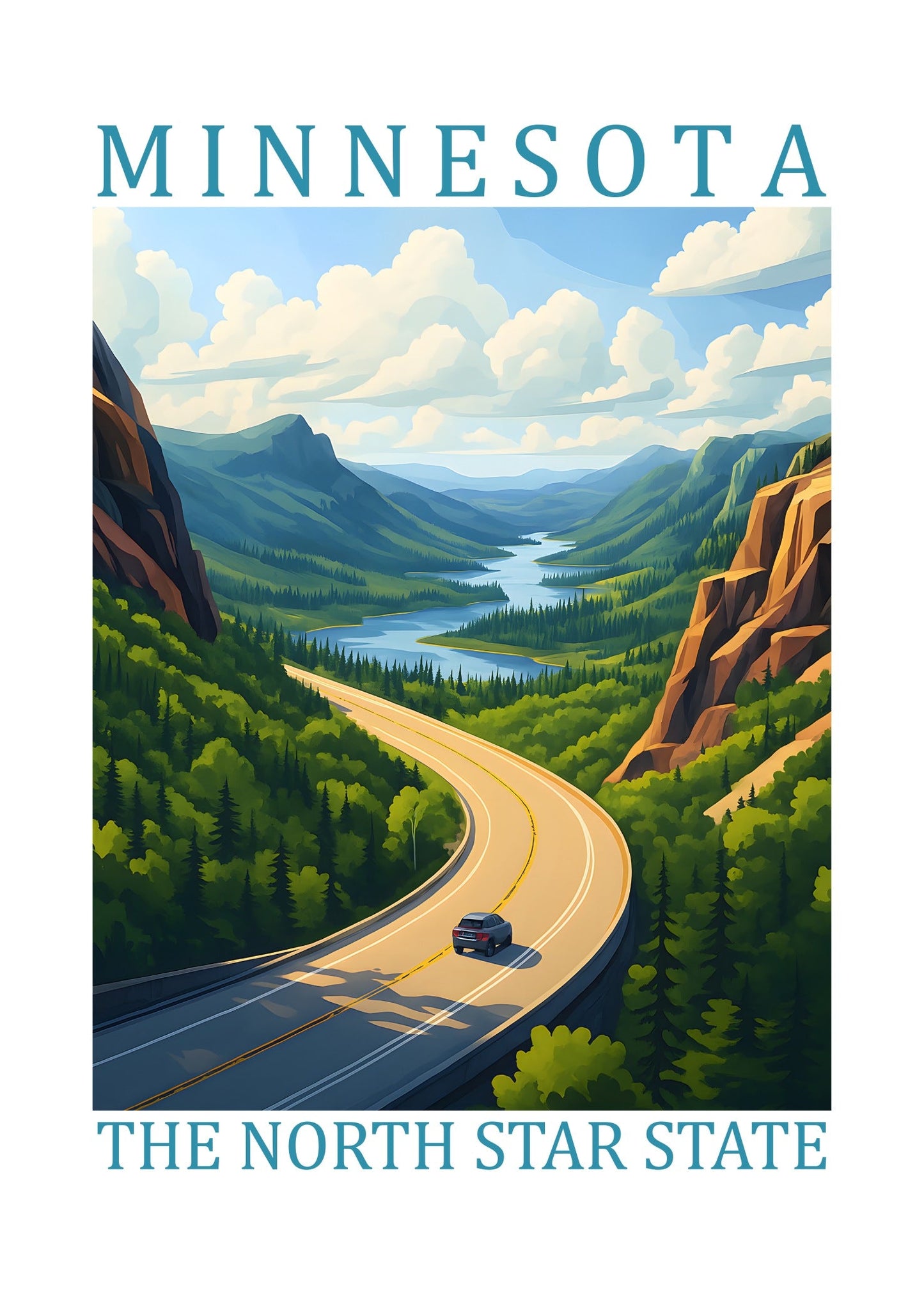 Minnesota – The North Star State Poster
