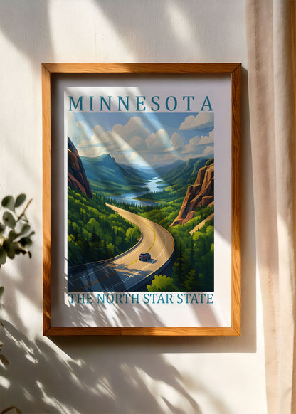 Minnesota – The North Star State Poster