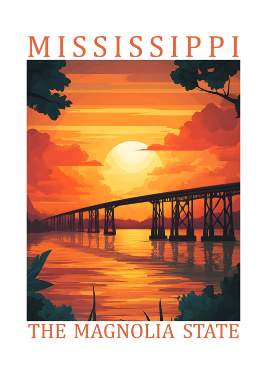 Mississippi – The Magnolia State Poster