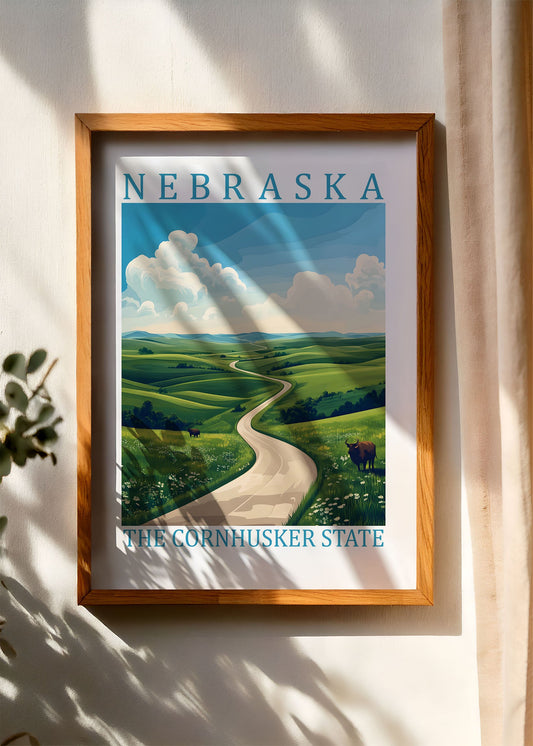 Nebraska – The Cornhusker State Poster