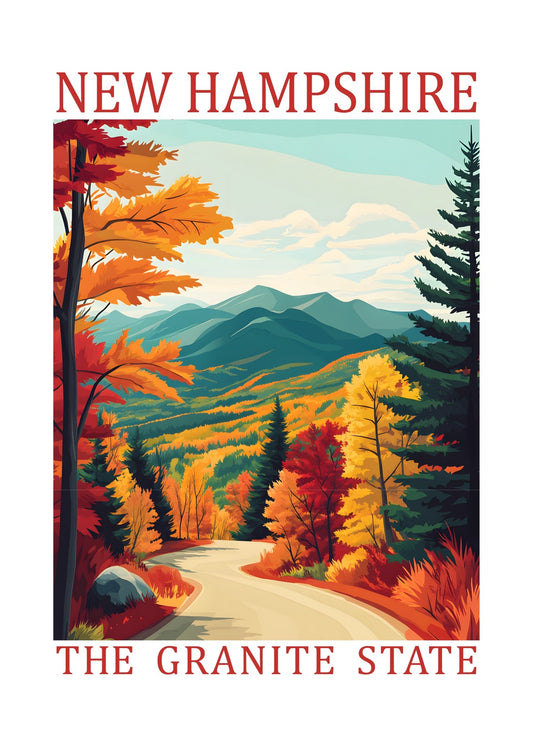 New Hampshire – The Granite State Poster