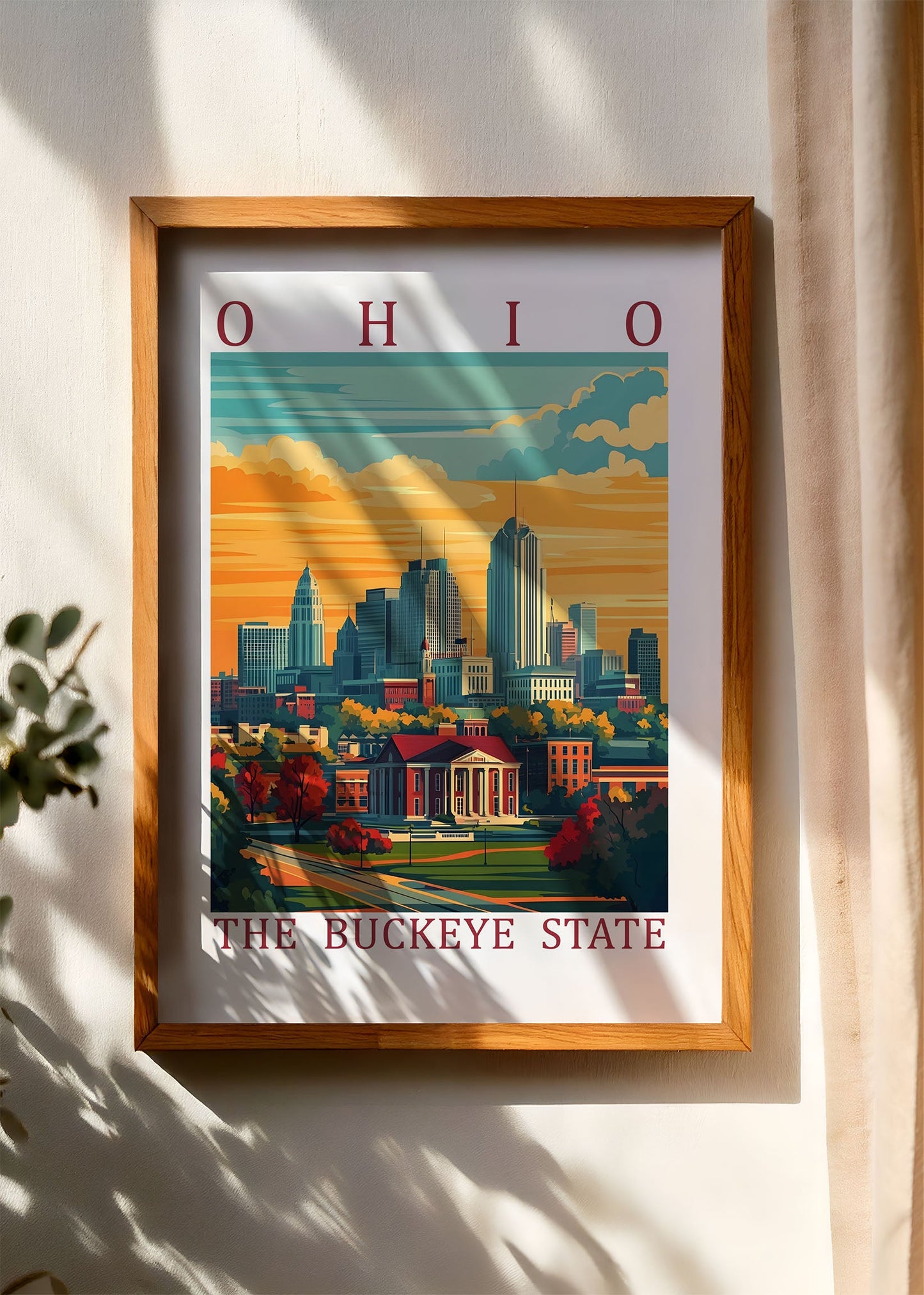 Ohio – The Buckeye State Poster