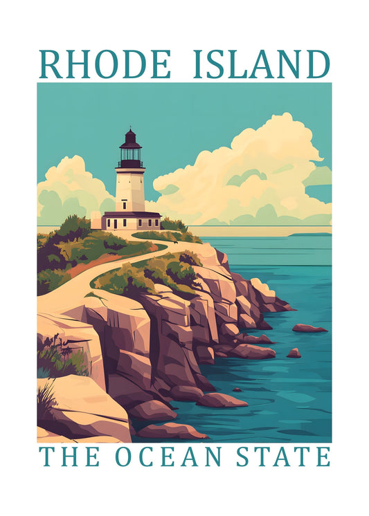 Rhode Island – The Ocean State Poster