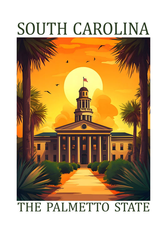 South Carolina – The Palmetto State Poster
