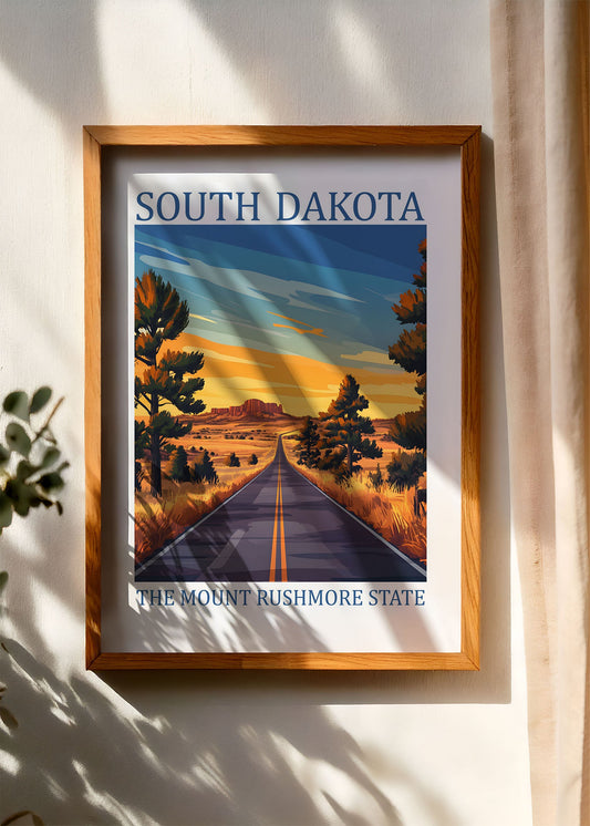 South Dakota – The Mount Rushmore State Poster