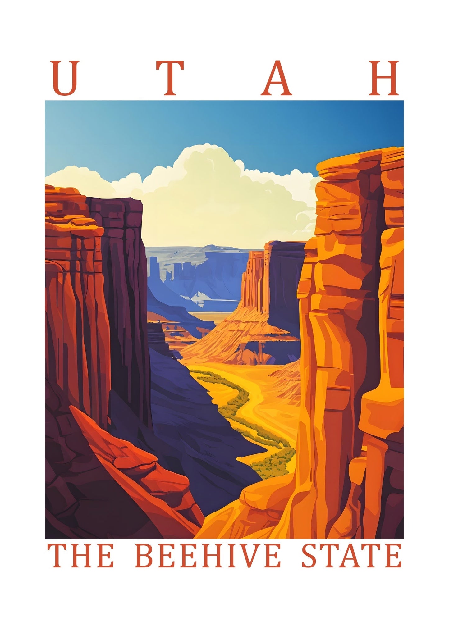 Utah – The Beehive State Poster