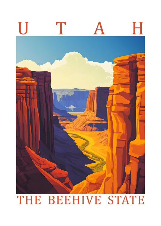 Utah – The Beehive State Poster