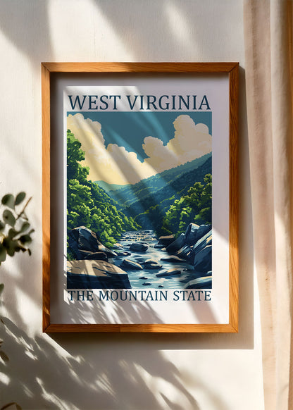 West Virginia – The Mountain State Poster