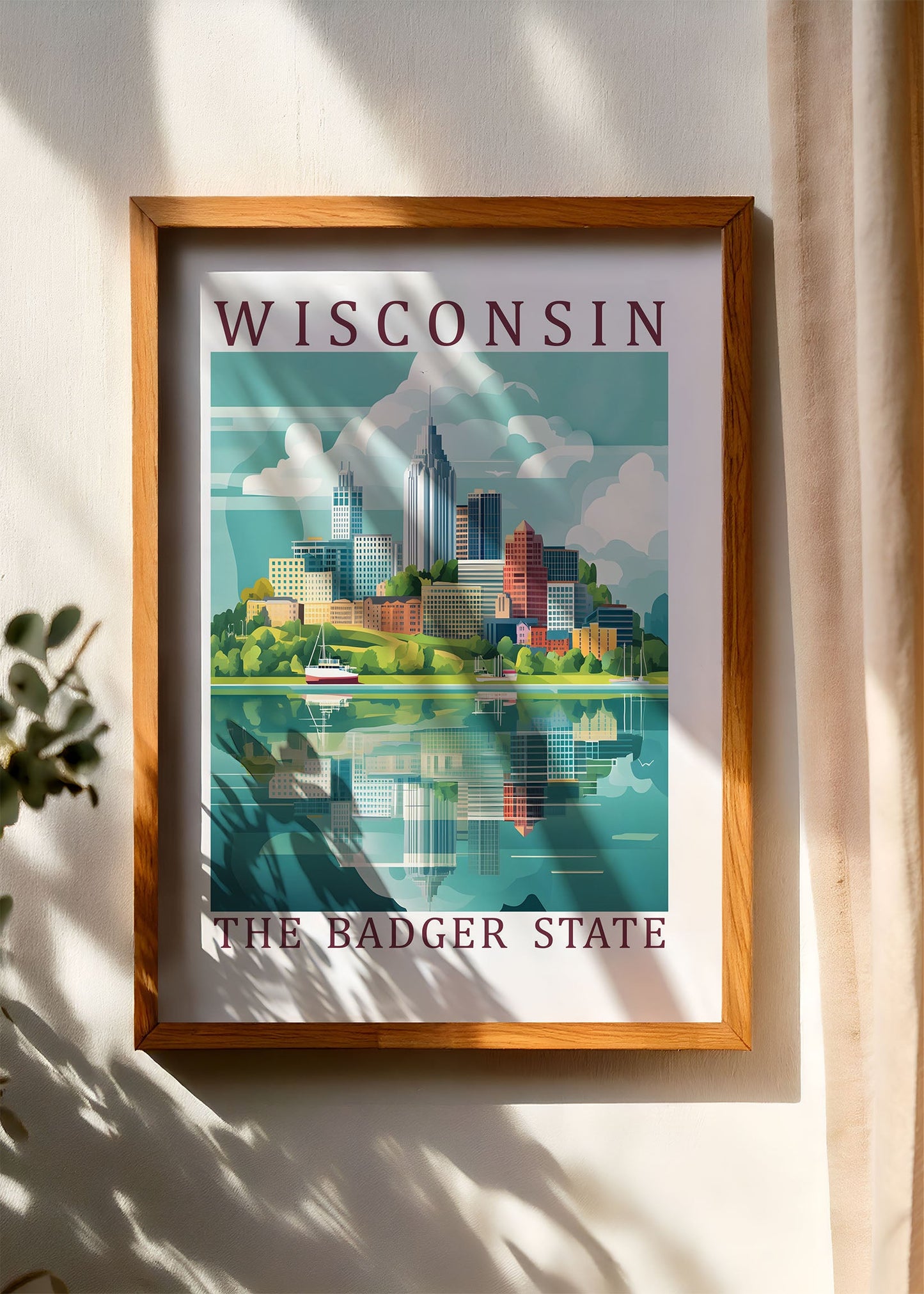 Wisconsin – The Badger State Poster