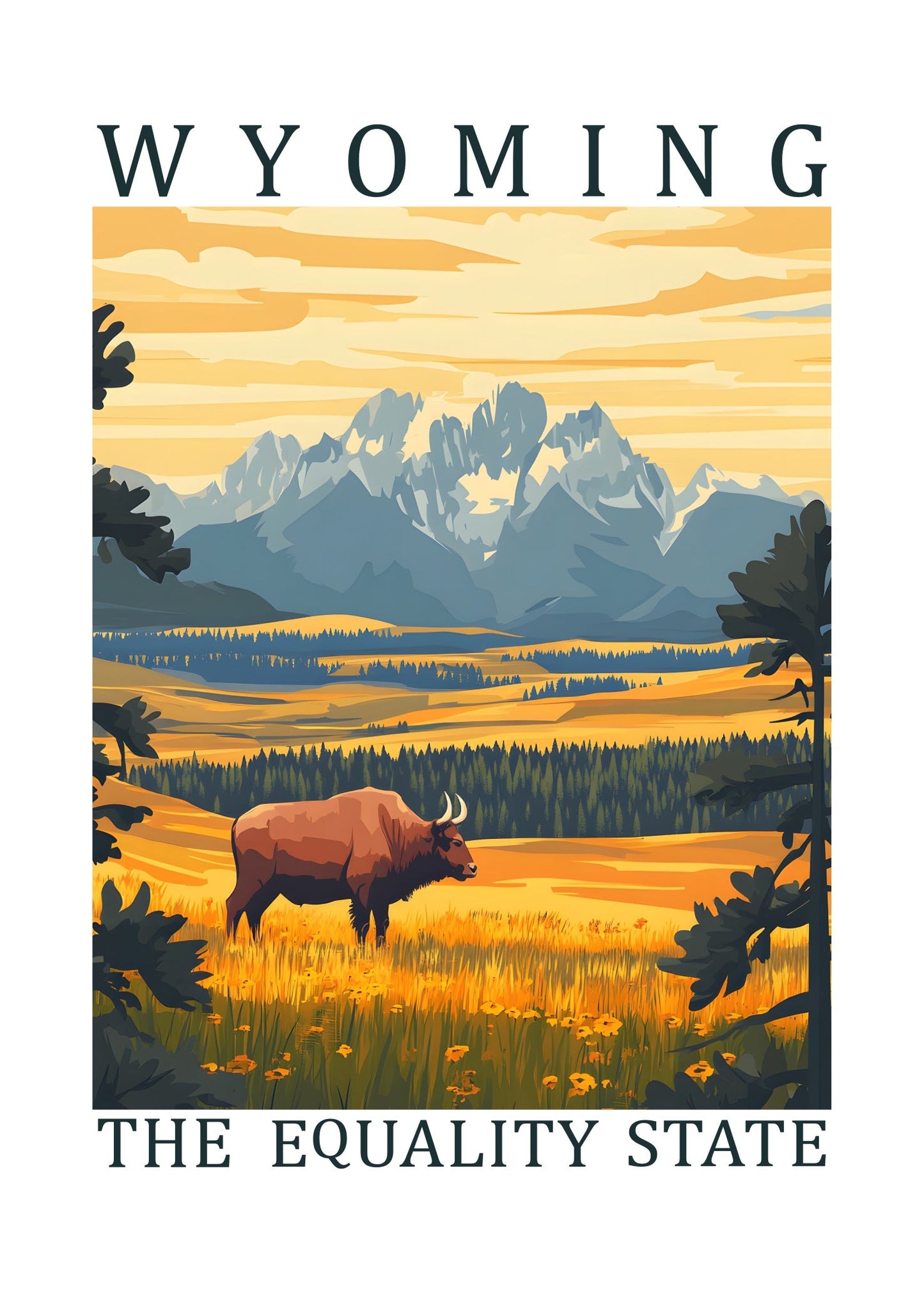 Wyoming – The Equality State Poster