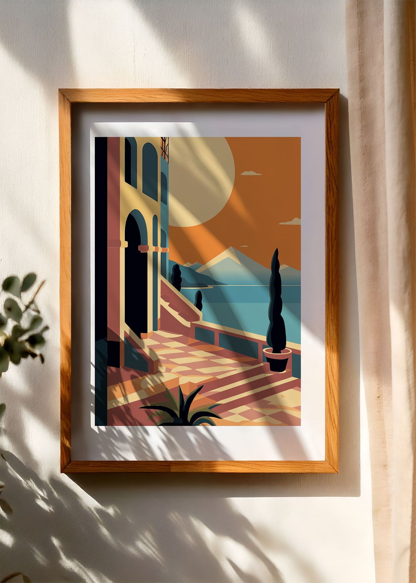 Santorini Steps Poster Series No. 1