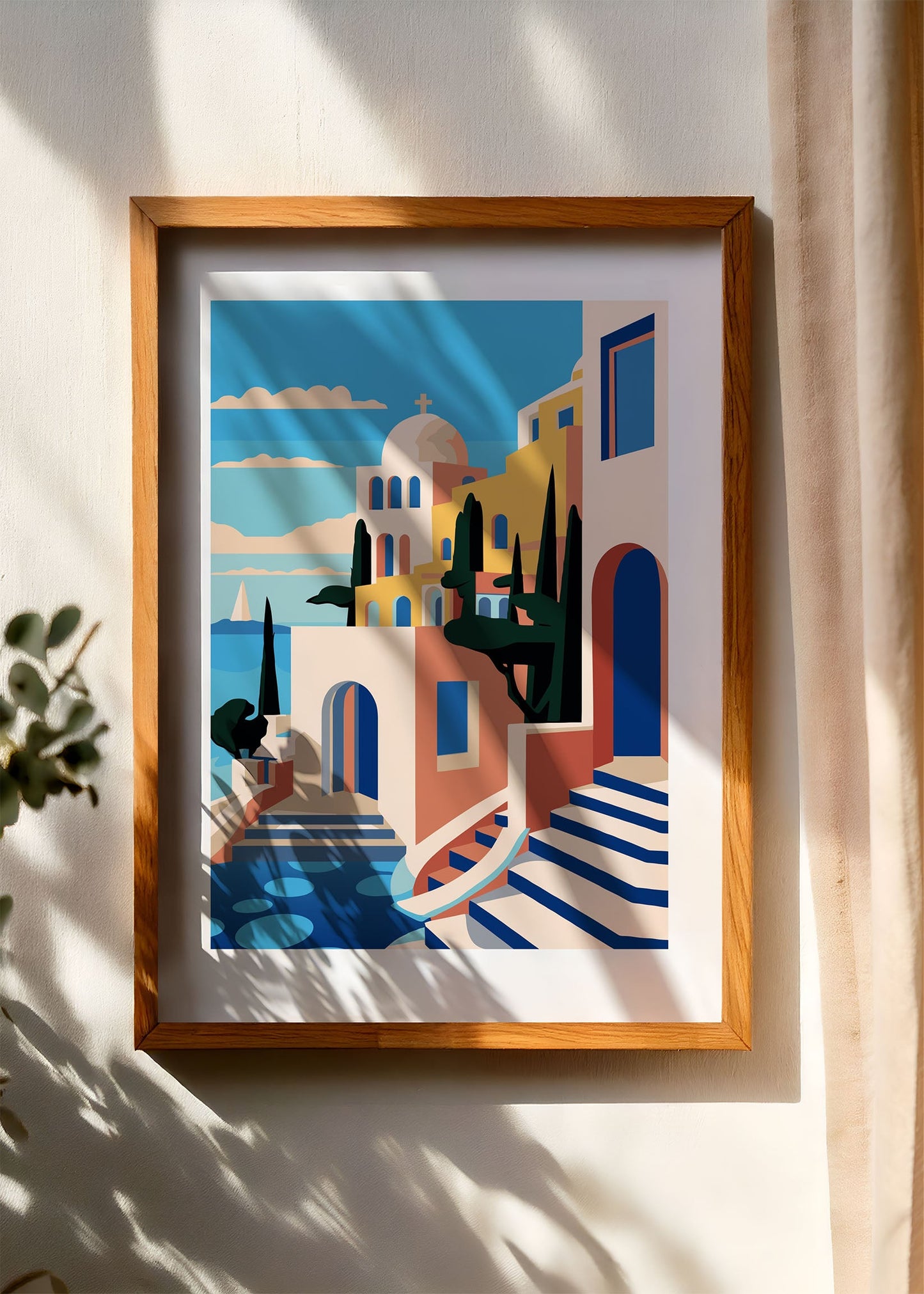 Santorini Steps Poster Series No. 3