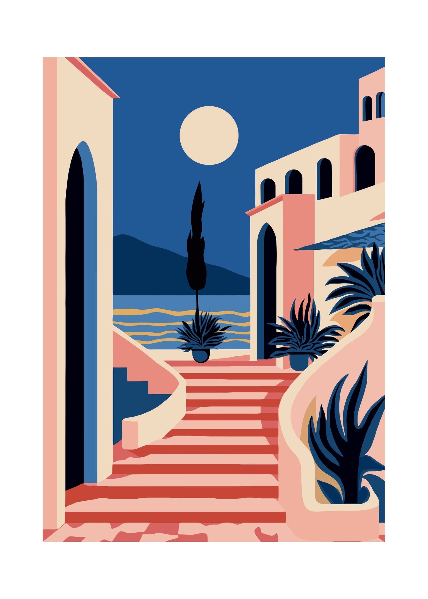 Santorini Steps Poster Series No. 10