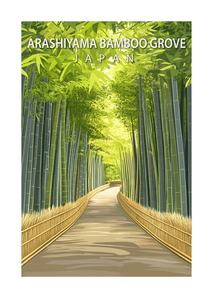 Arashiyama Bamboo Grove Poster