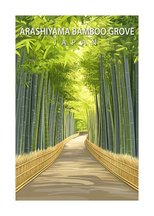 Arashiyama Bamboo Grove Poster