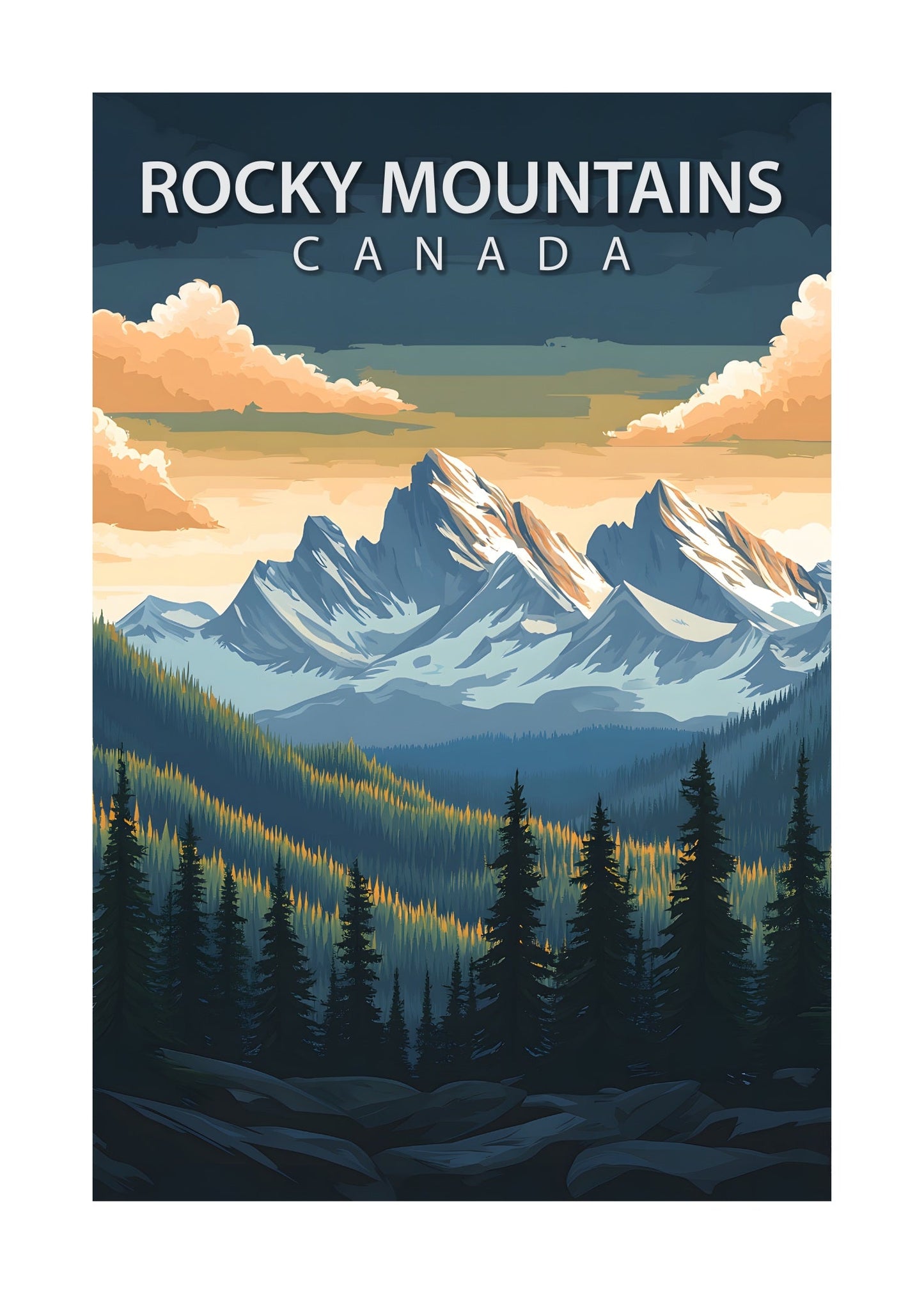 Rocky Mountains Poster
