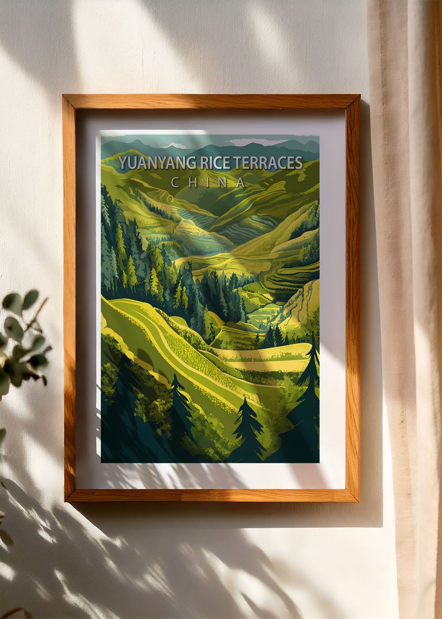 Yuanyang Rice Terraces Poster
