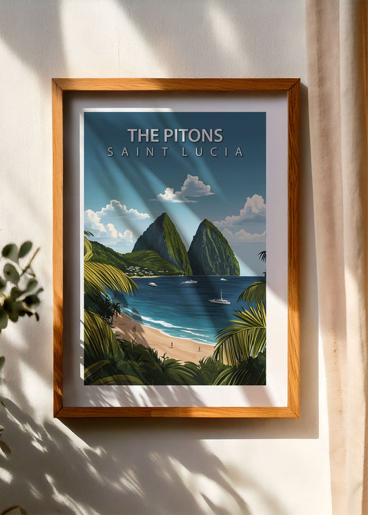The Pitons Poster
