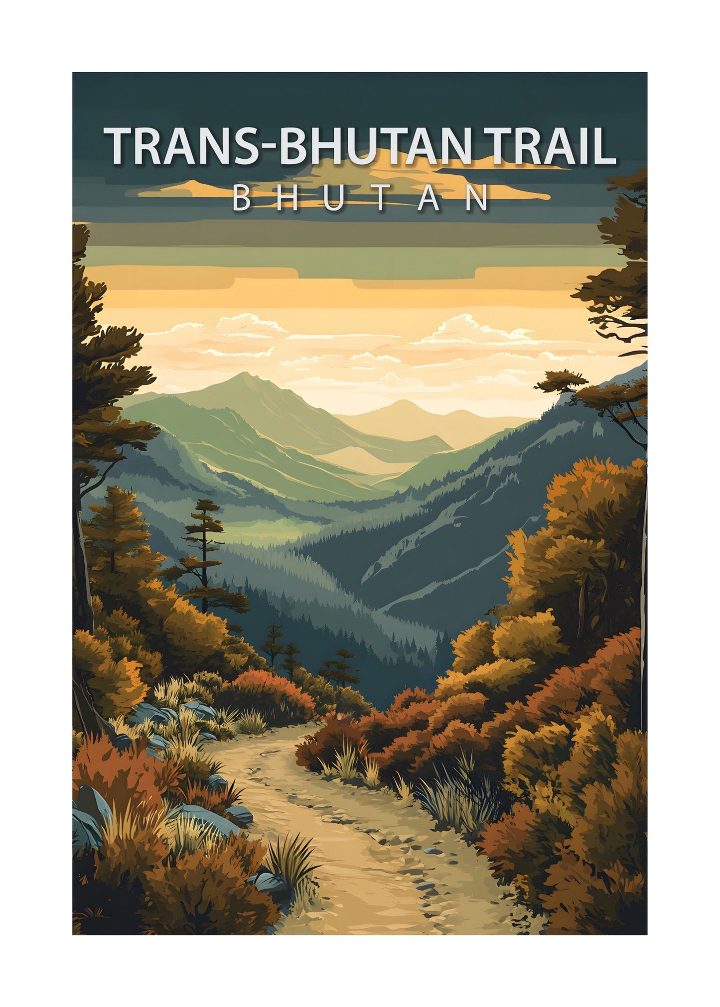 Trans-Bhutan Trail Poster