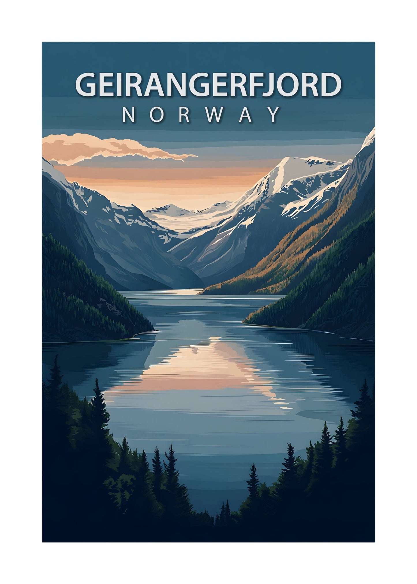 Geirangerfjord Poster