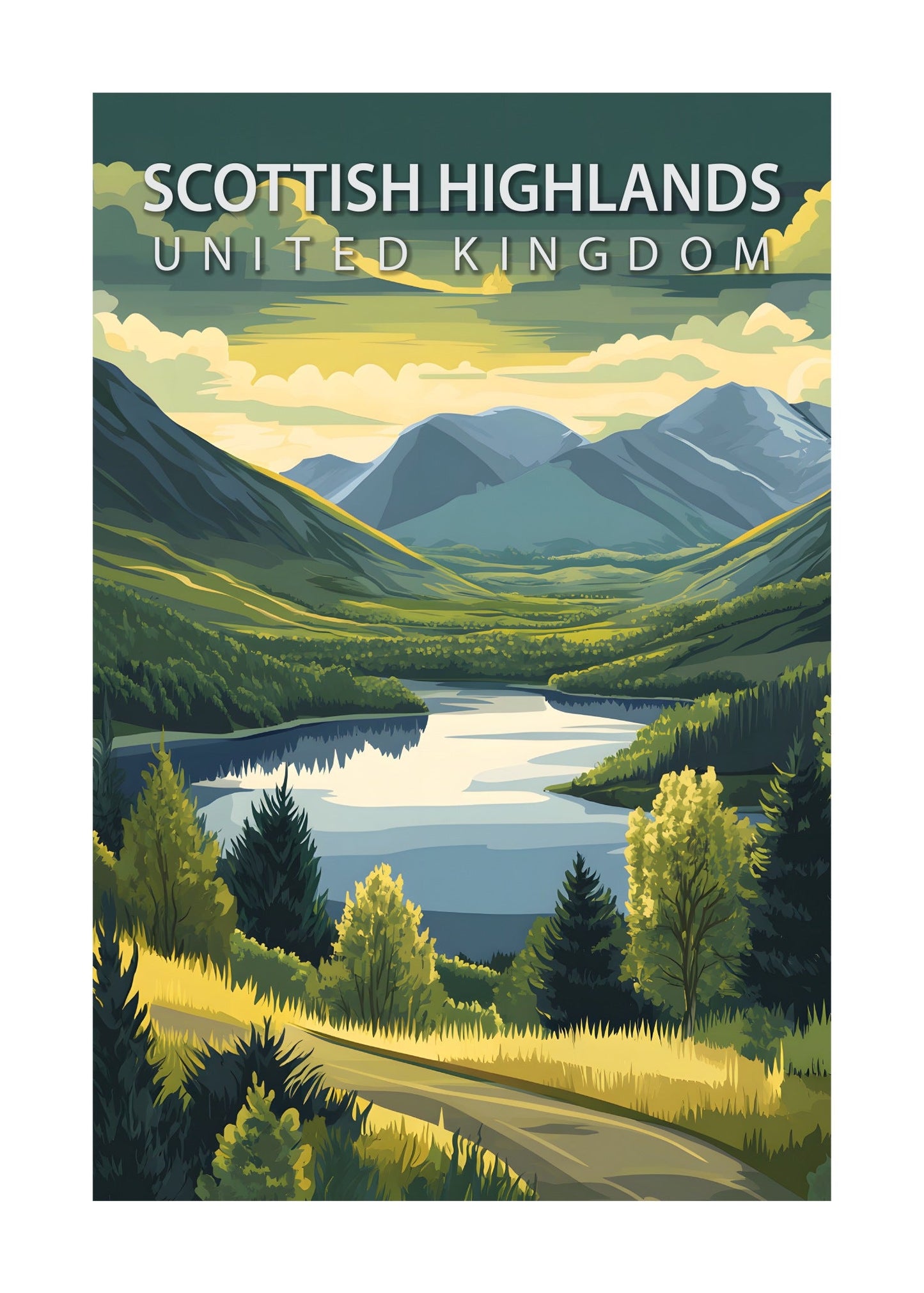 Scottish Highlands Poster
