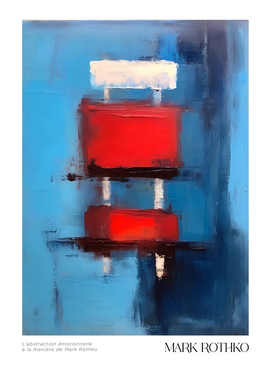 Inspired by Mark Rothko – Red Harmony Poster