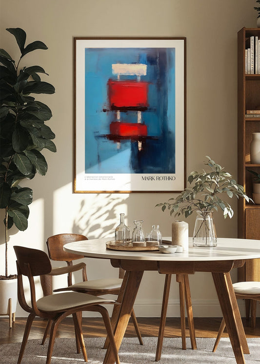 Inspired by Mark Rothko – Red Harmony Poster