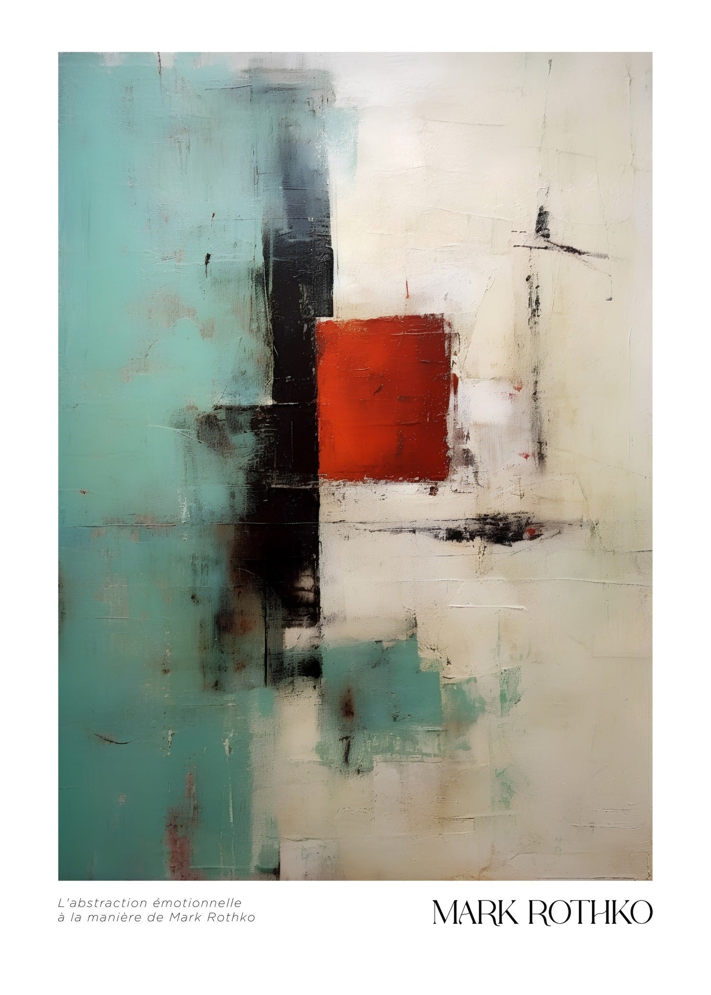 Inspired by Mark Rothko – Soft Contrast Poster