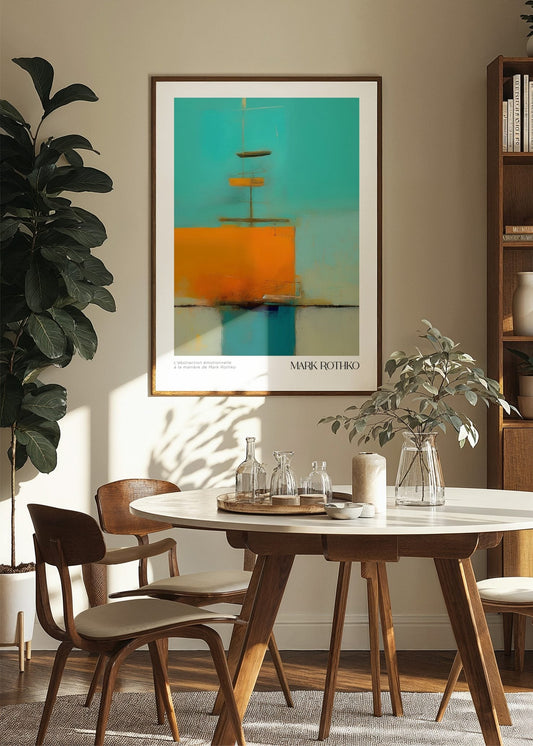 Inspired by Mark Rothko – Amber Horizon Poster