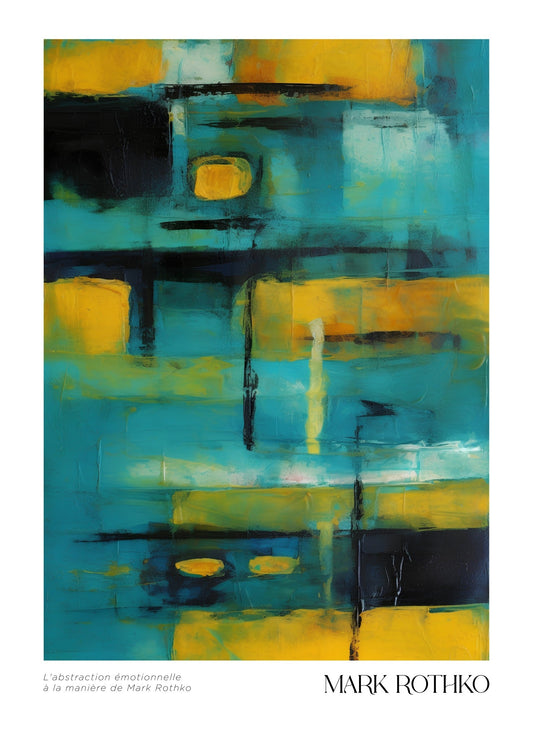 Inspired by Mark Rothko – Depth in Blue Poster