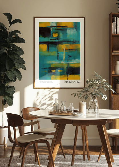 Inspired by Mark Rothko – Depth in Blue Poster