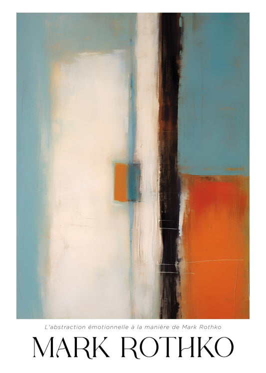 Inspired by Mark Rothko – Vertical Divide Poster