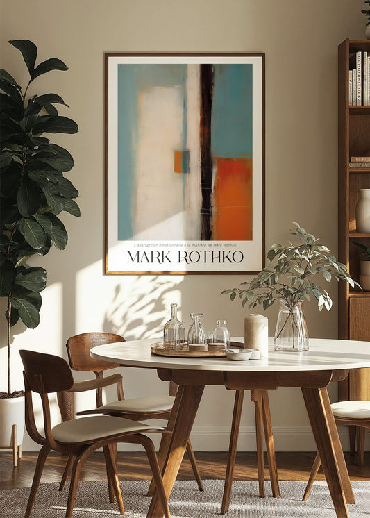 Inspired by Mark Rothko – Vertical Divide Poster